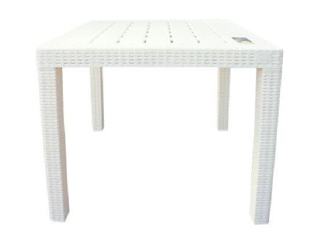 Стол пластиковый малый RATTAN 789/789/701 мм сливочный 6183